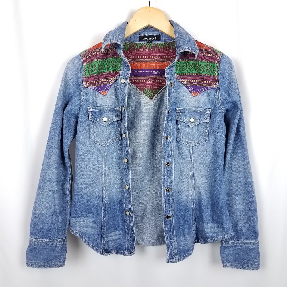 Embroidered Button Down S - image 6